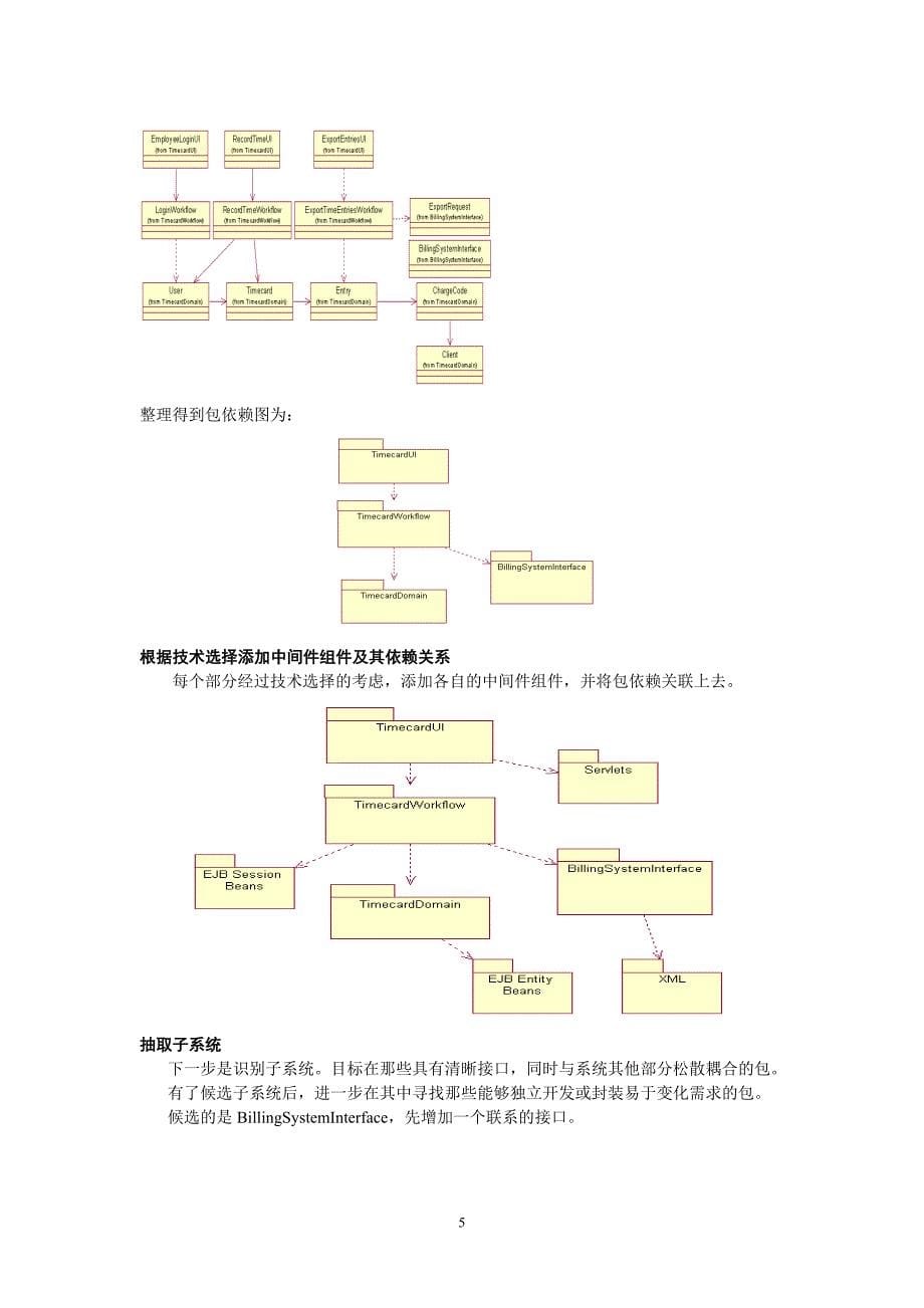 实验四1考勤卡应用程序用例设计_第5页