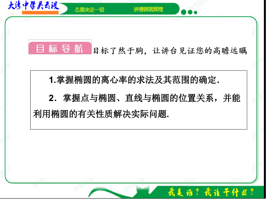 高中数学2-2-2-2椭圆几何性质的应用课件新人教A版选修2-1_第4页