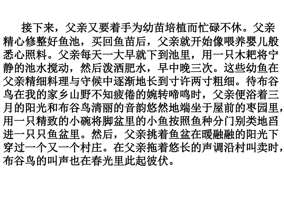 散文阅读父亲是一条鱼3_第3页