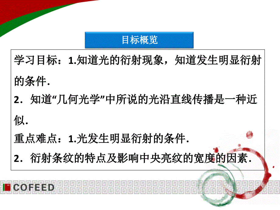 2013届高考物理核心要点突破系列课件《光的衍射》(人教版选修3-4)_第3页