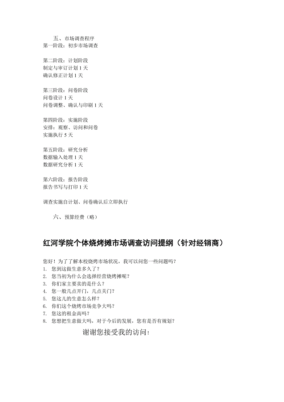 红河学院个体烧烤摊市场调研报告_第3页