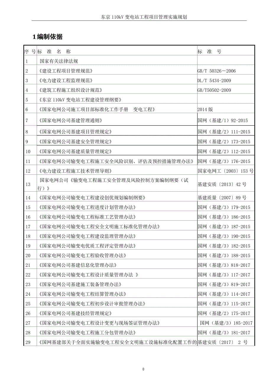 东京110kV变电站工程项目管理实施规划_第3页