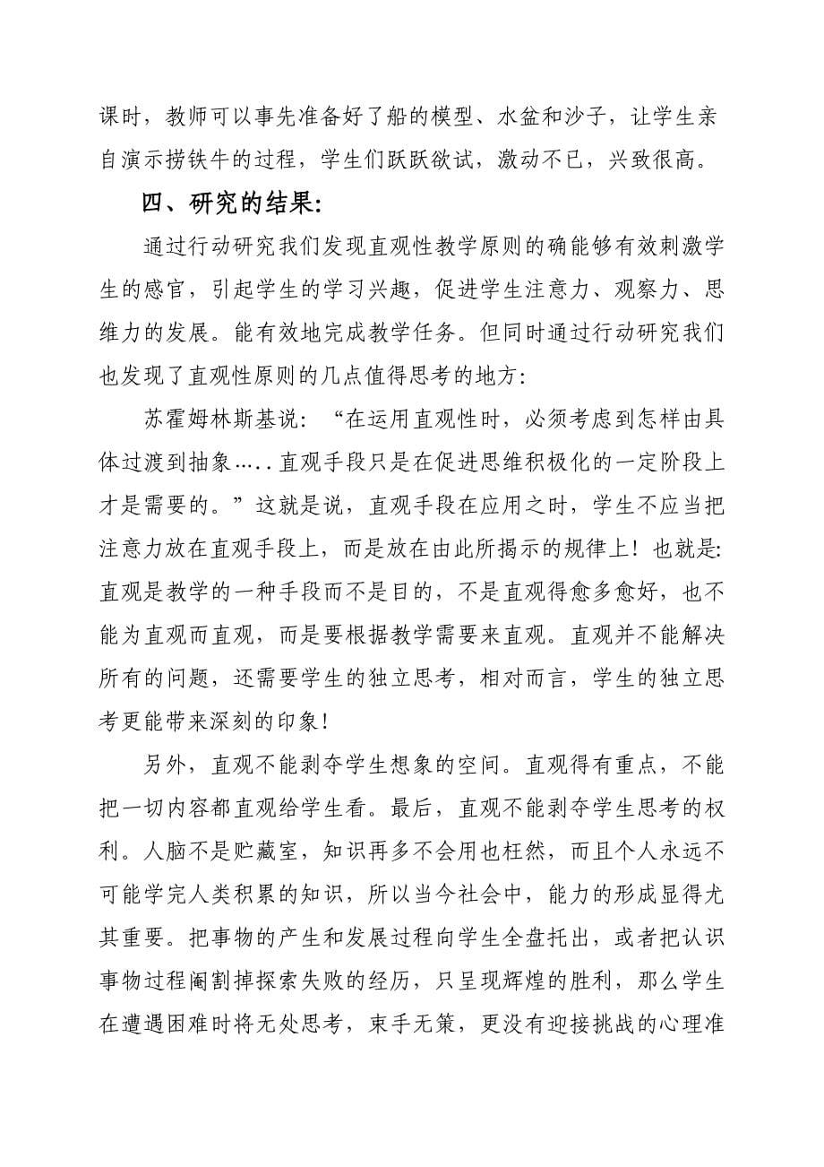 王书杰直观性教学原则的行动研究_第5页