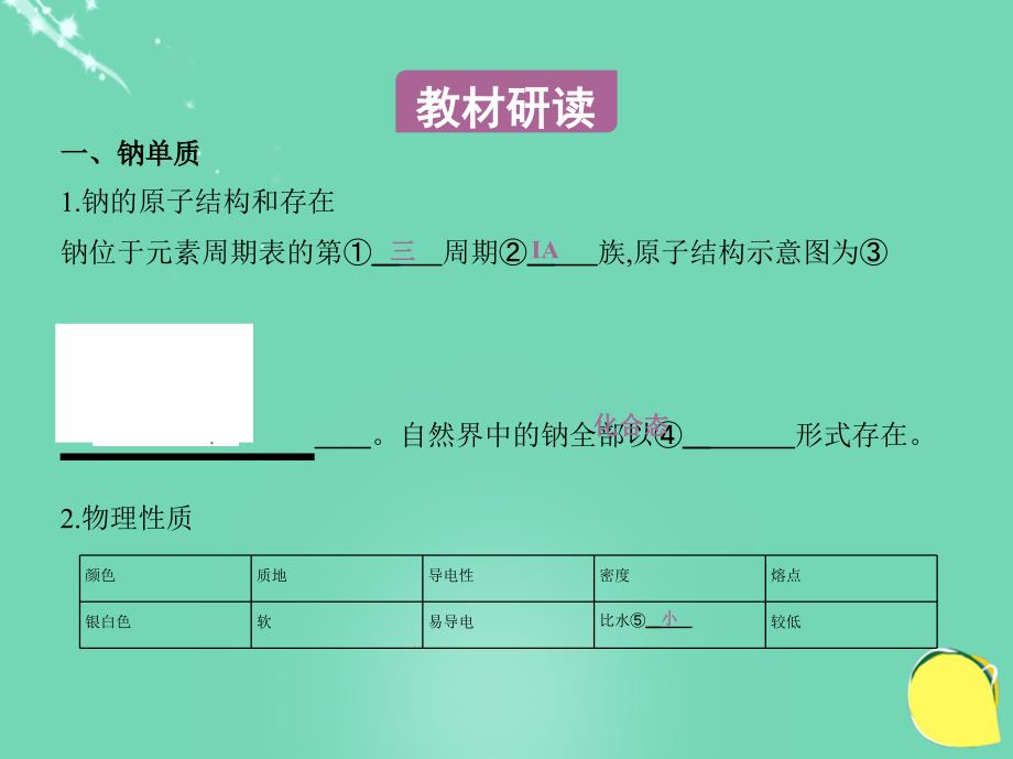 （新课标）2017年高考化学一轮复习 考点5 钠、铝、铁、铜及其化合物（第7课时）钠及其化合物课件_第3页