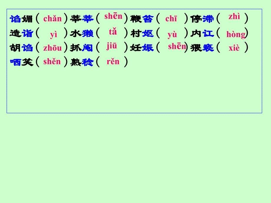 中职对口升学复习语文基础知识1语音字音_第5页