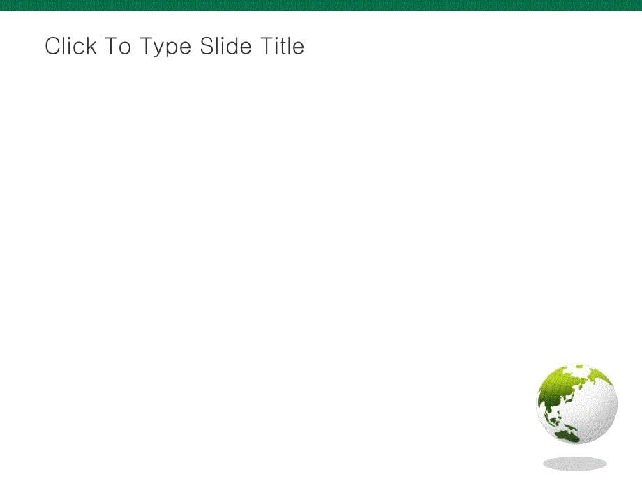 经典模板绿色地球背景商务环保或其他用途模板_第5页