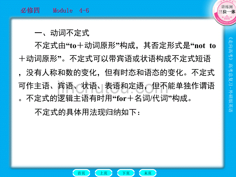 2011走向高考贾凤山高中总复习英语必修4语法8_第4页