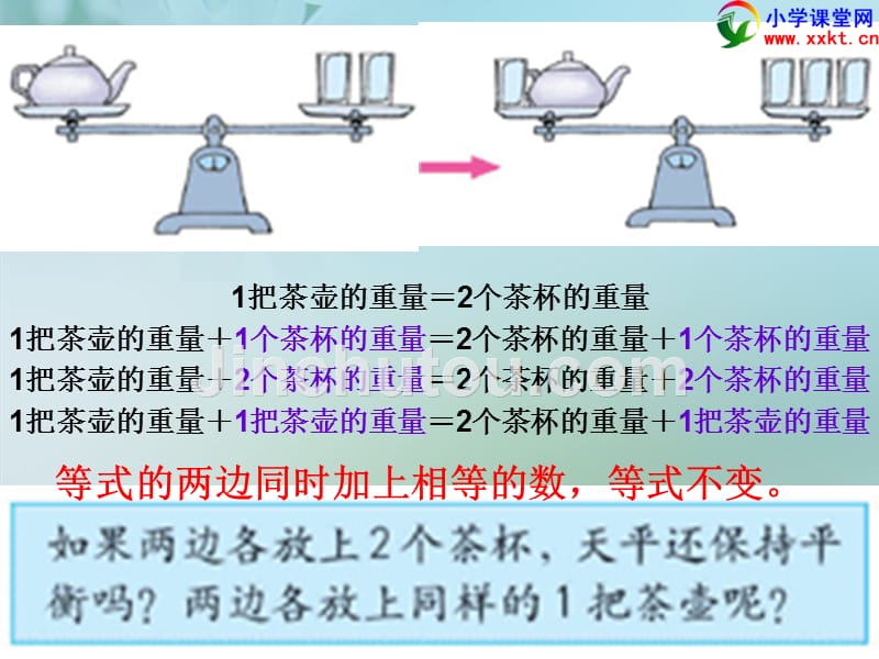 五年级数学下册《等式及解方程》课件之一(西师大版)_第3页