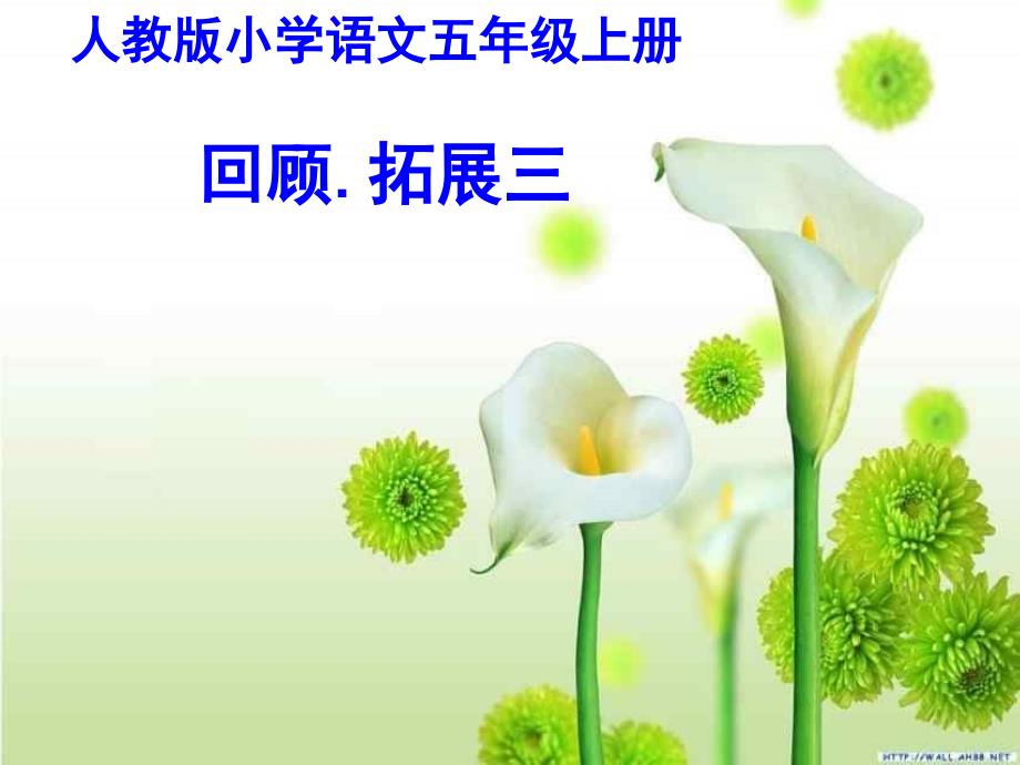 五(上)语文回顾拓展三_第1页