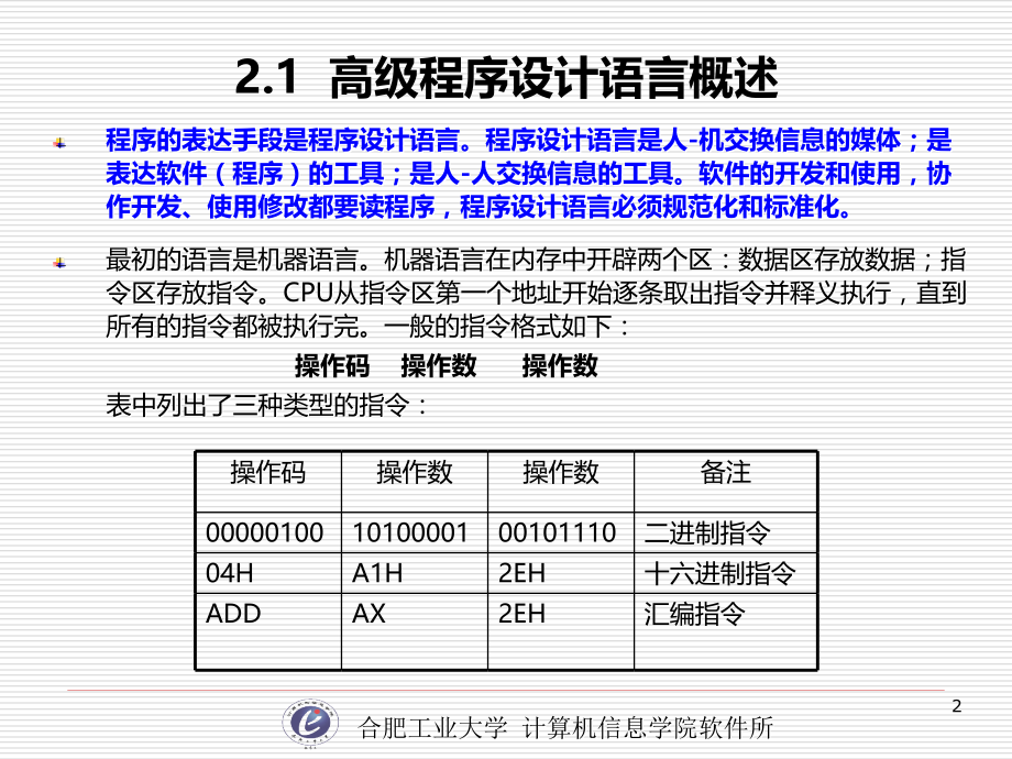 计算机软件技术基础2-1程序设计语言_第2页