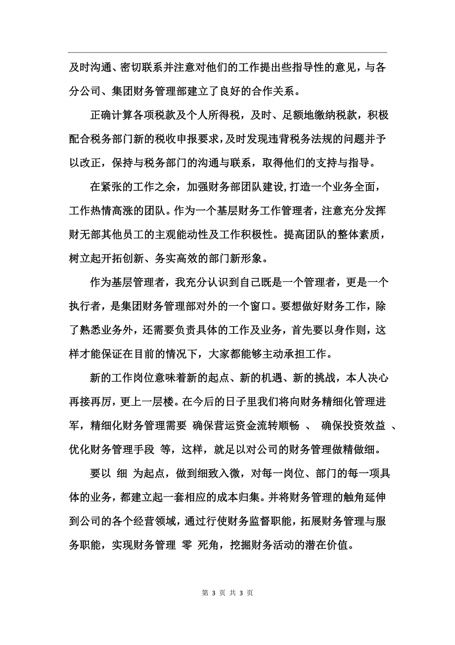 会计试用期工作总结_第3页