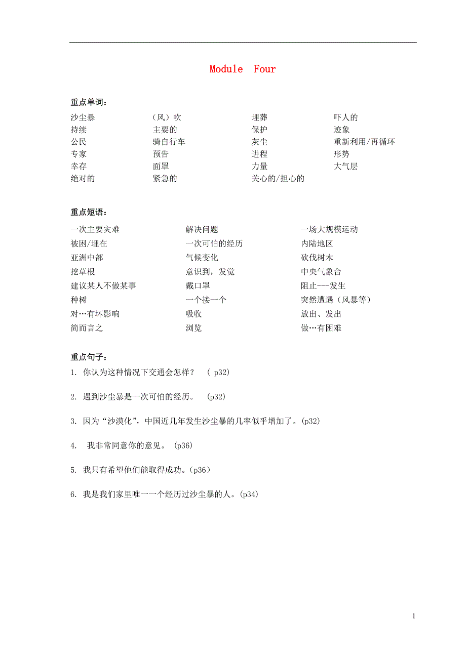 四川省成都市高一英语B3M4词汇练习新人教版_第1页