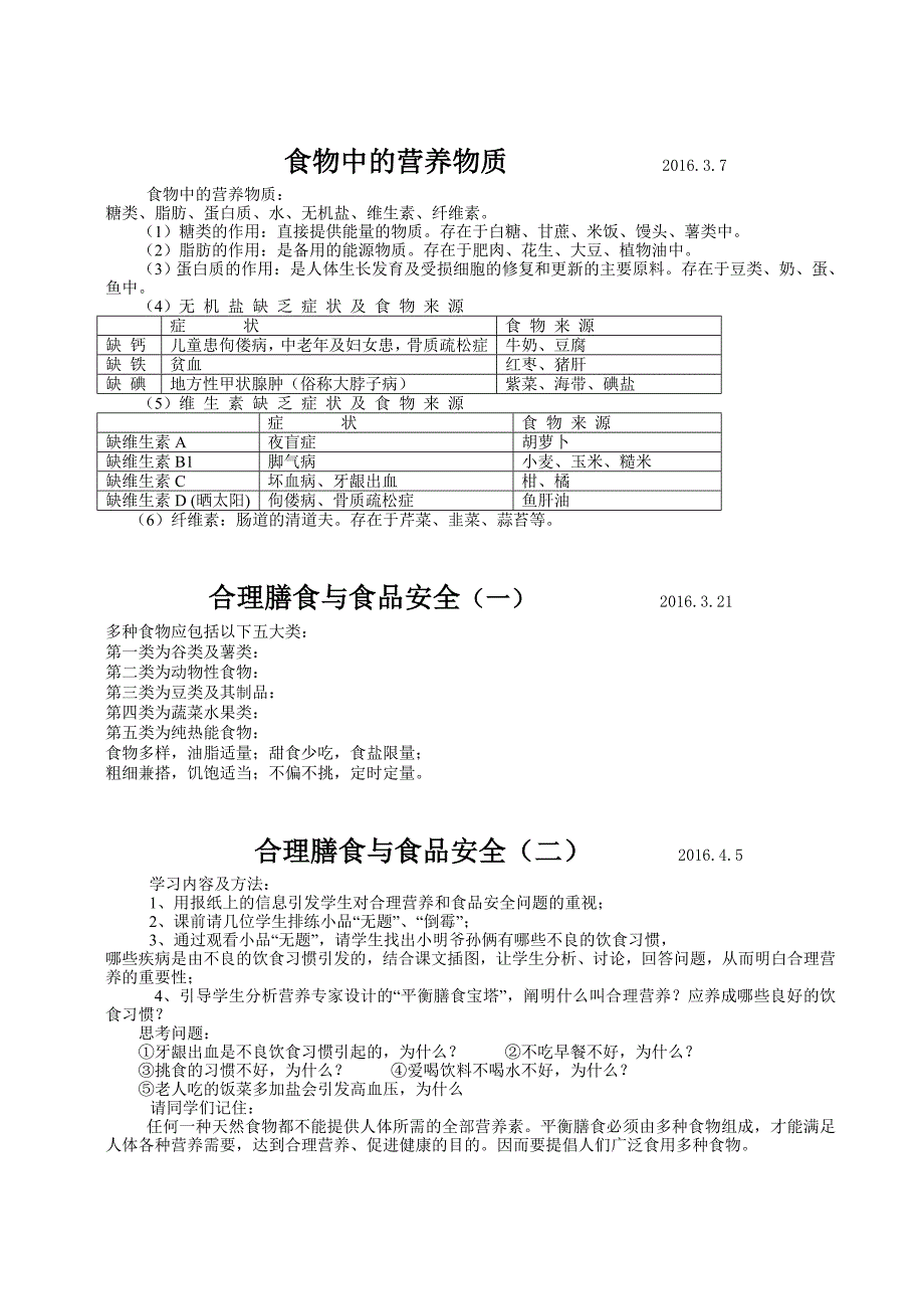 学生食品安全教育笔记_第4页