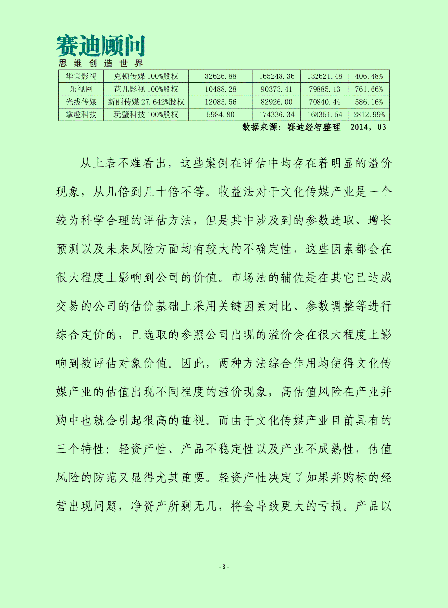 赛迪顾问-文化传媒产业需警惕并购中的特有风险_第3页