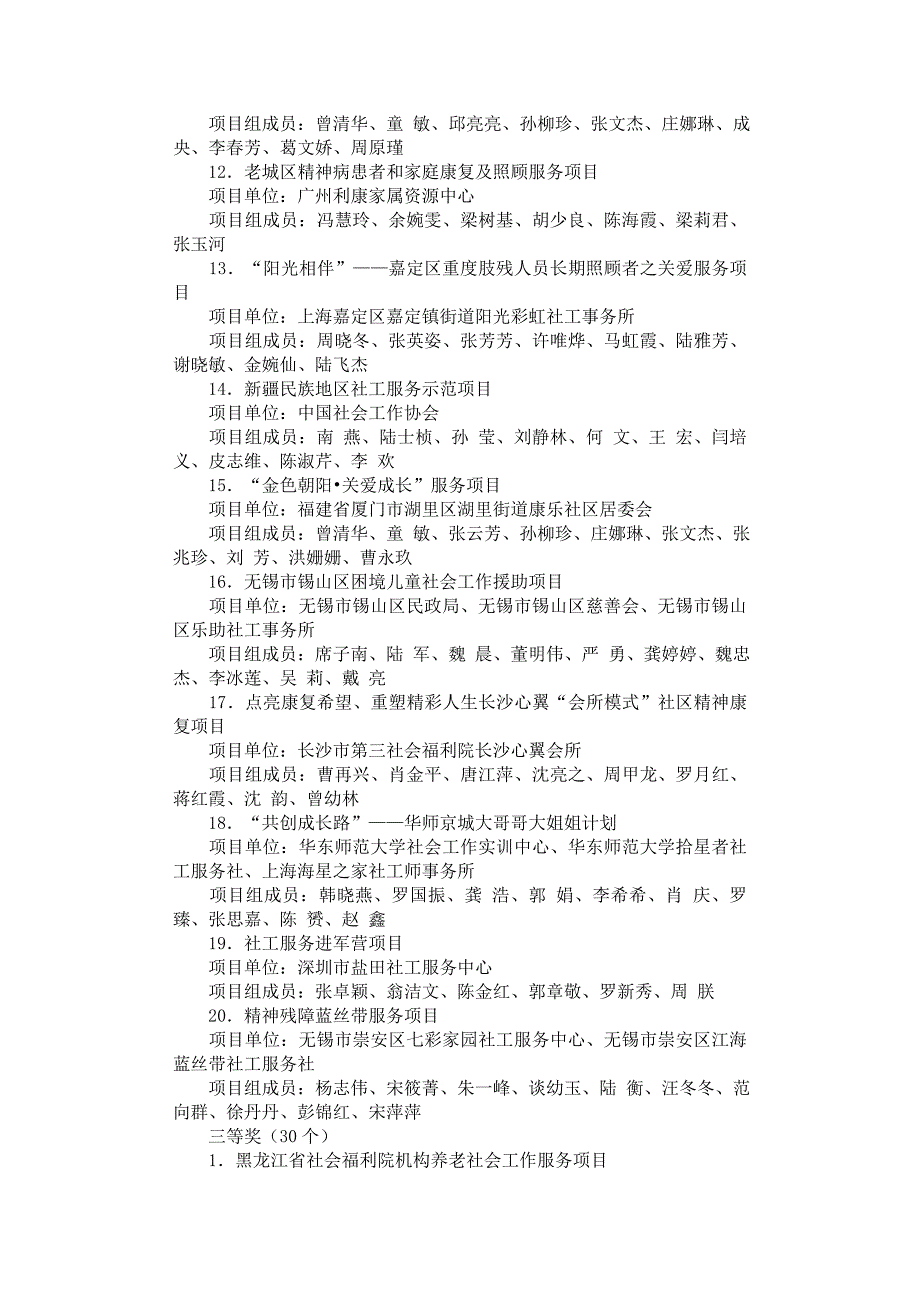 知名社会工作服务项目_第3页