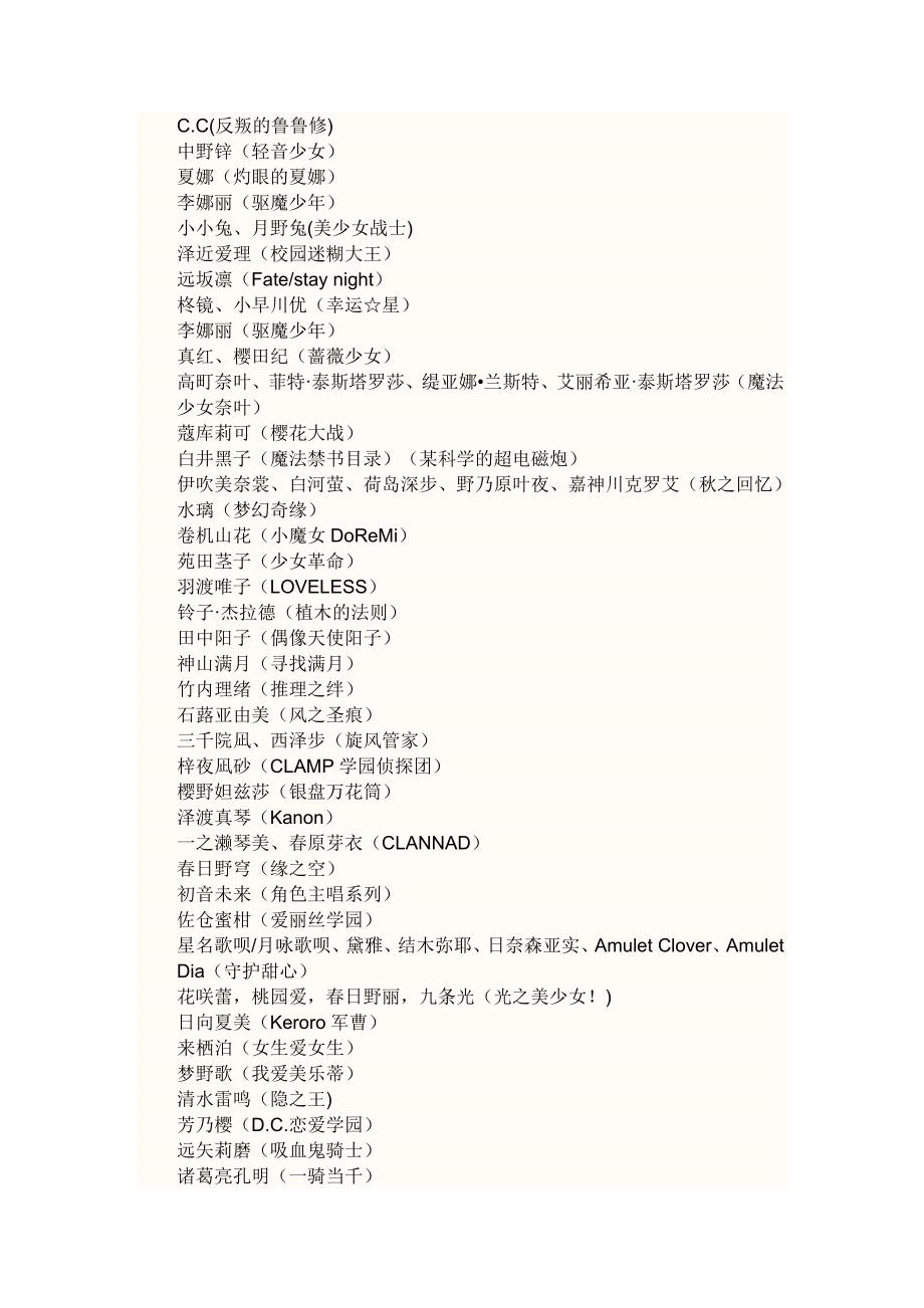 盘点动漫中的双马尾人物_第1页