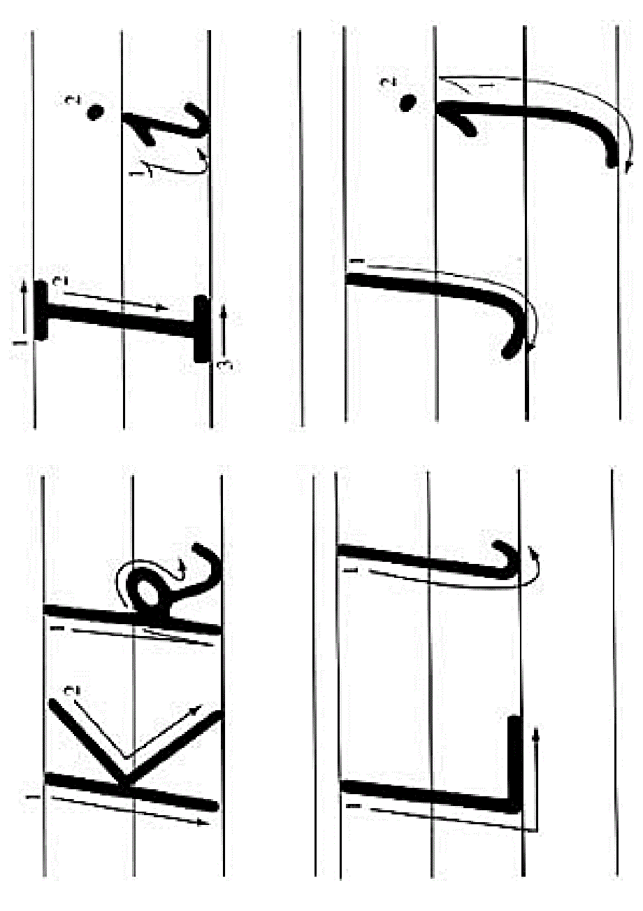 小学英语26个字母笔画(大小写有格子)_第3页