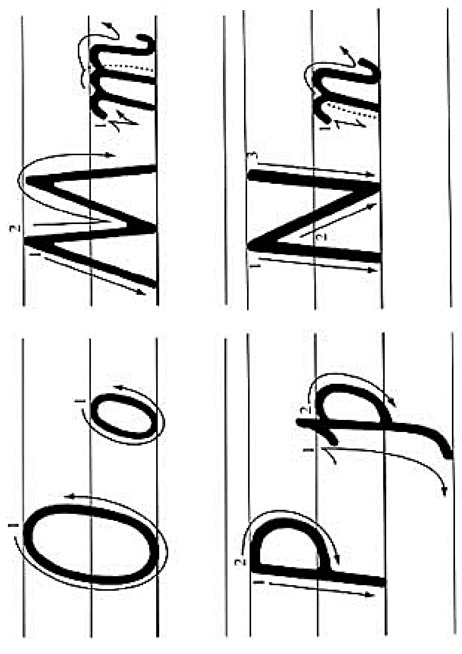 小学英语26个字母笔画(大小写有格子)_第4页