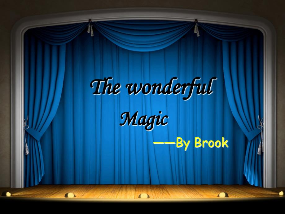 关于魔术Magic的英文PPT_第1页