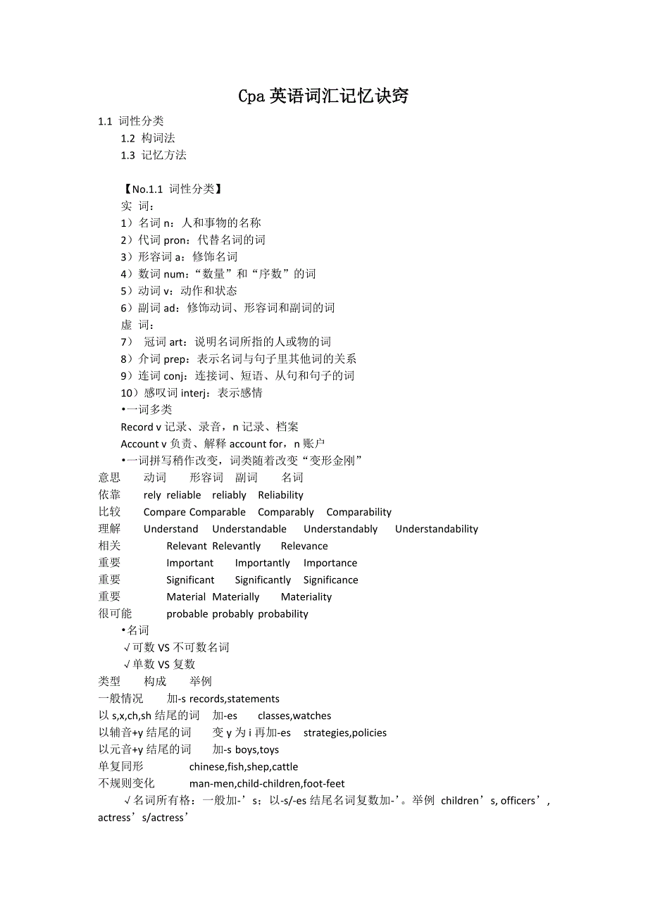 注册会计师考试英语词汇快速记忆_第1页