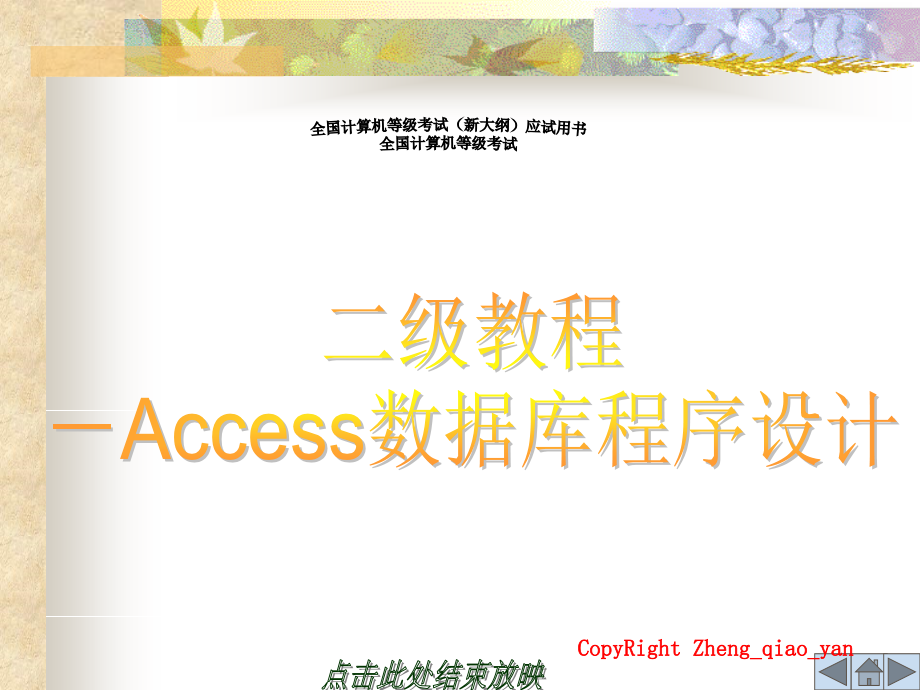 二级access复习知识点_第3页