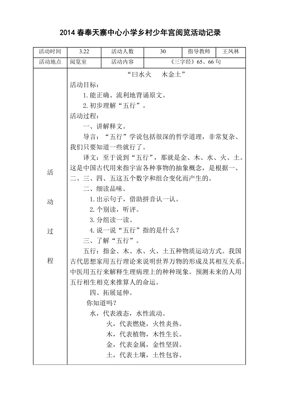 2014春少年宫阅览室活动记录_第3页