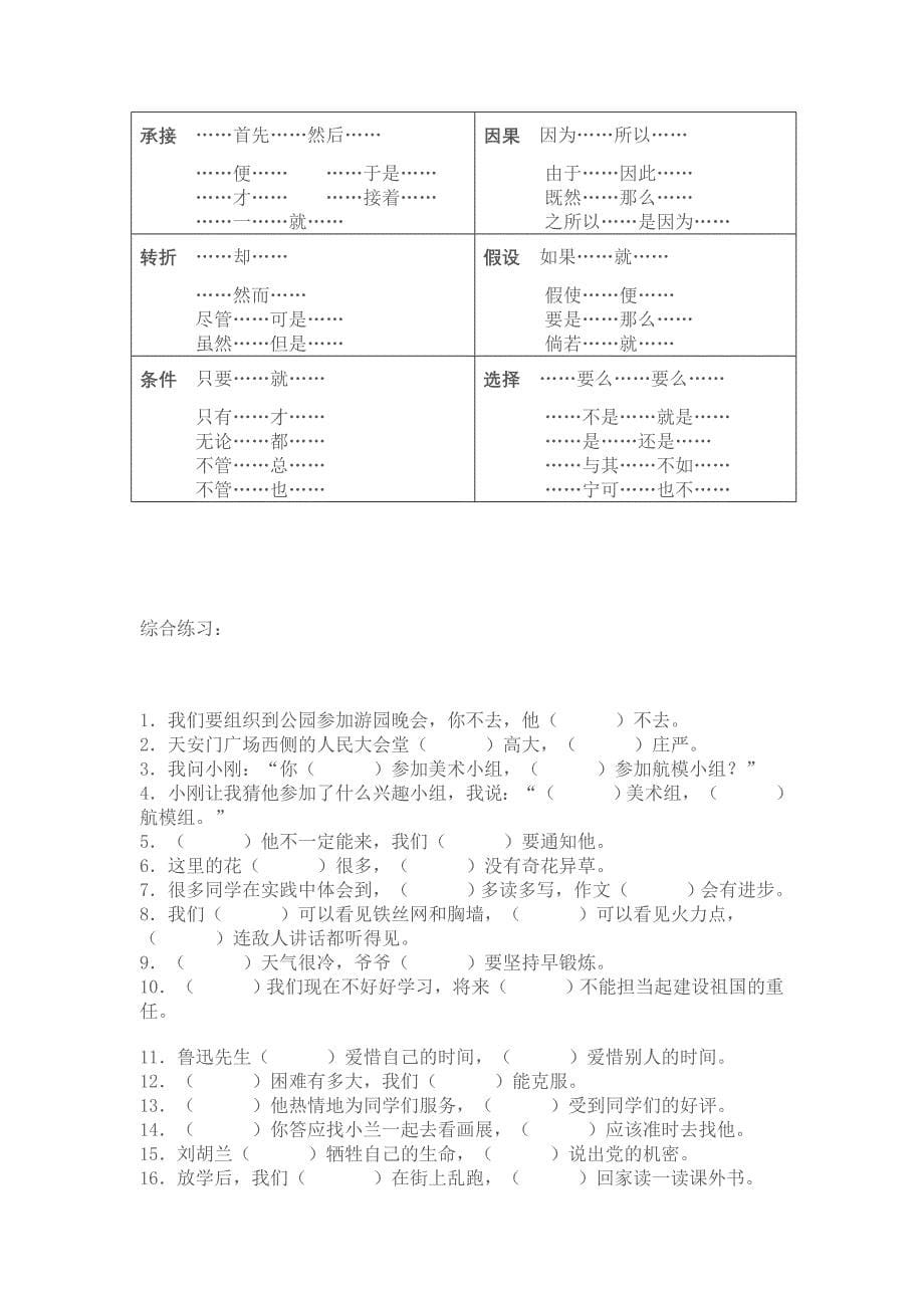 把两个或两个以上在意义上有密切联系的句子组合在一起_第5页