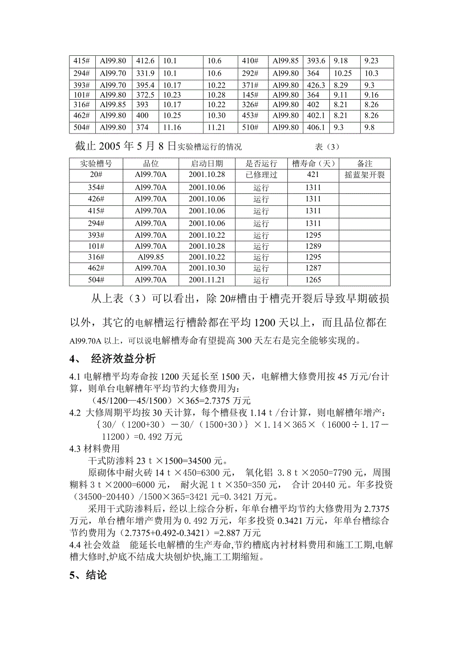 干式防渗料在铝电解槽上的应用_第4页