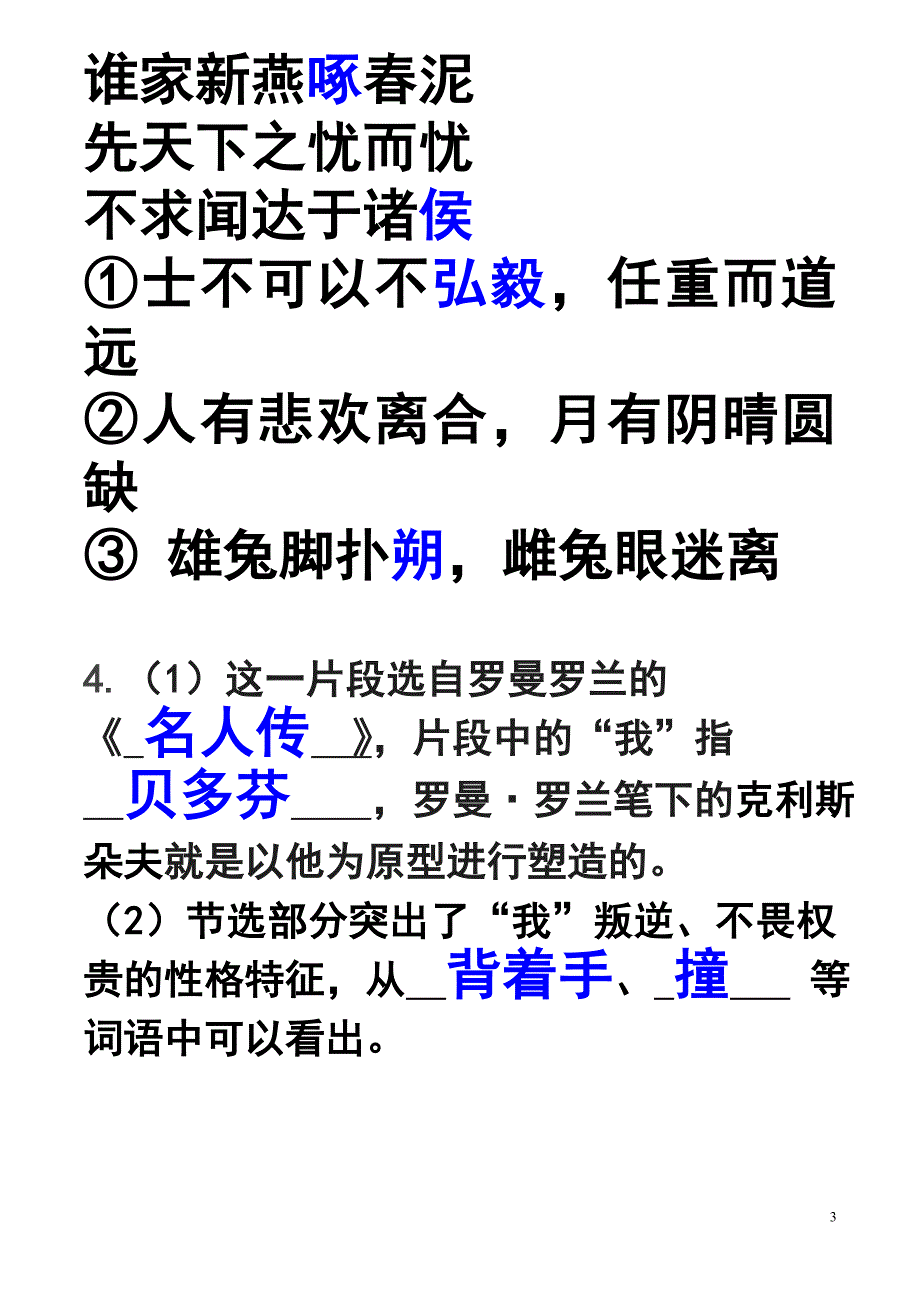 南京市鼓楼区2009年初三语文模拟测试_第3页