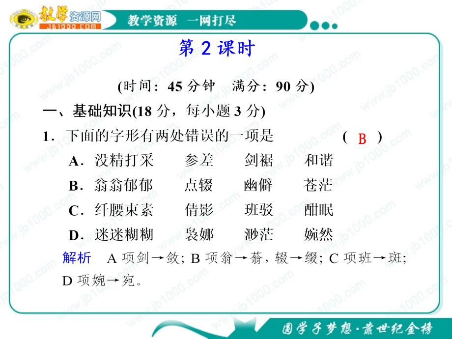 语文3.6《荷塘月色》课件(鲁人版必修1)_第1页