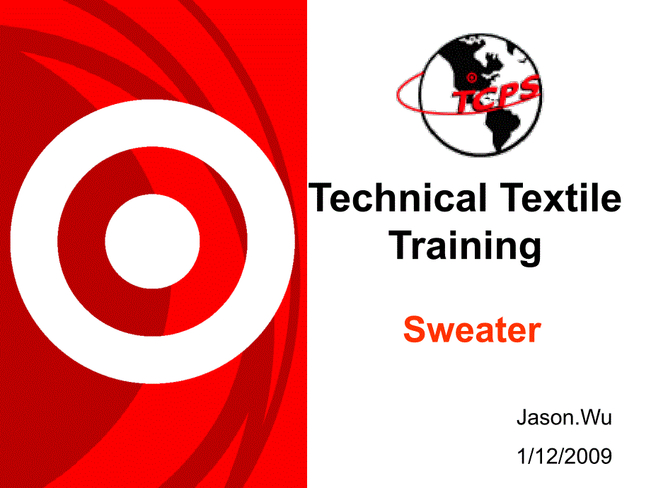 TechnicalTextileTraining(Sweater)--毛衣的工艺_第1页
