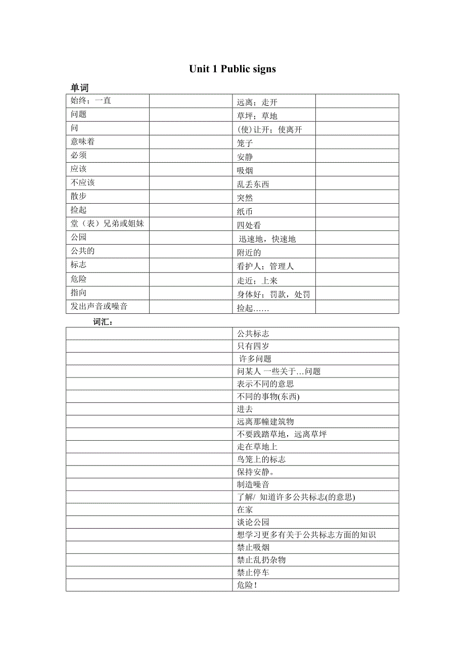 牛津6A单词词组默写表格式_第1页