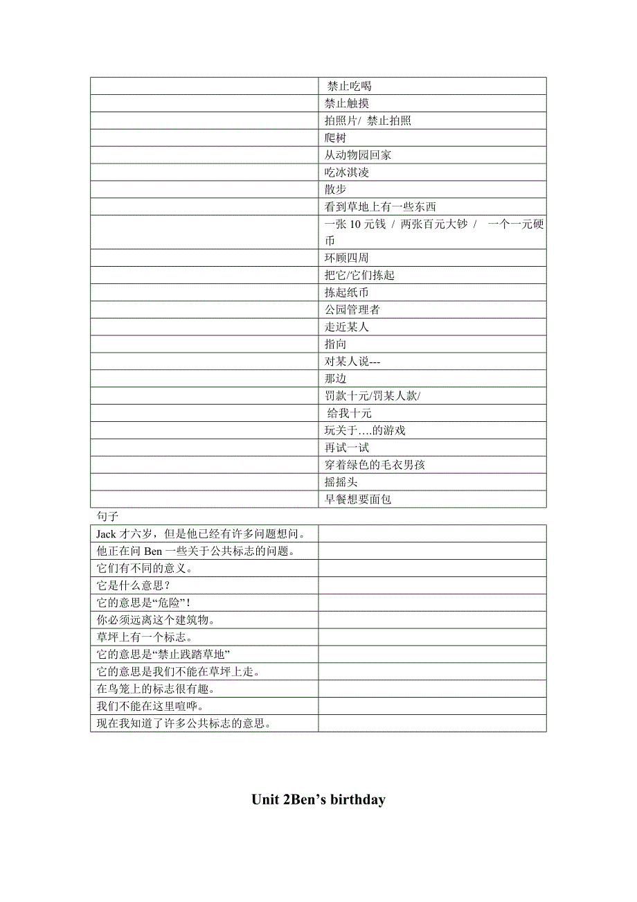 牛津6A单词词组默写表格式_第2页