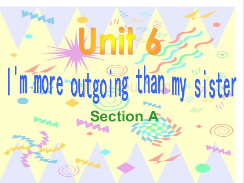 新目标英语八年级上Unit6SectionA精美课件_第1页