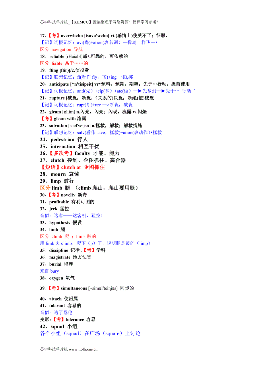 660923203_大学英语四六级考试考前突击必备的1000个核心单词（含记忆方法）_第2页