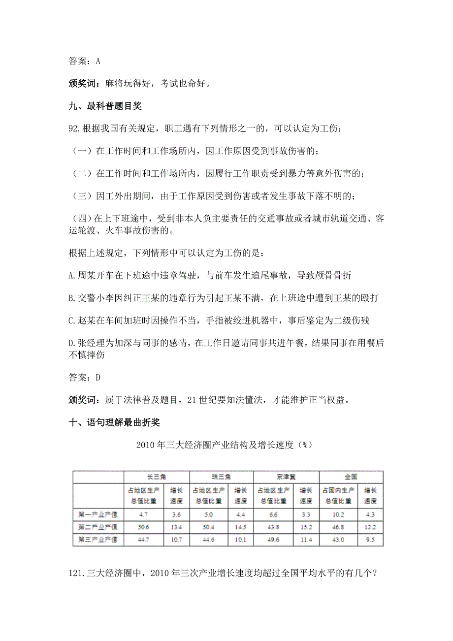 方法技巧2012年国家公务员考试行测十大最具个性化题目_第4页