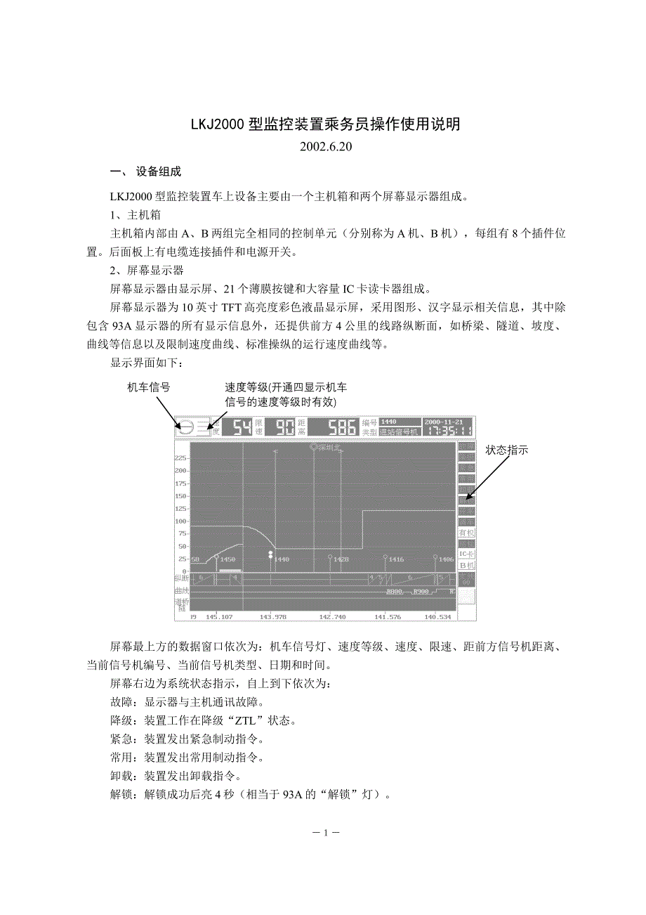 LKJ2000型监控装置乘务员操作使用说明_第1页