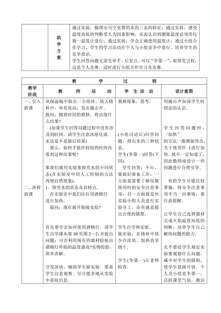 物态变化1“优化学生学习过程”教学方案_第2页