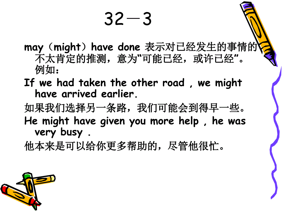 初中语法之情态动词完成时_第3页