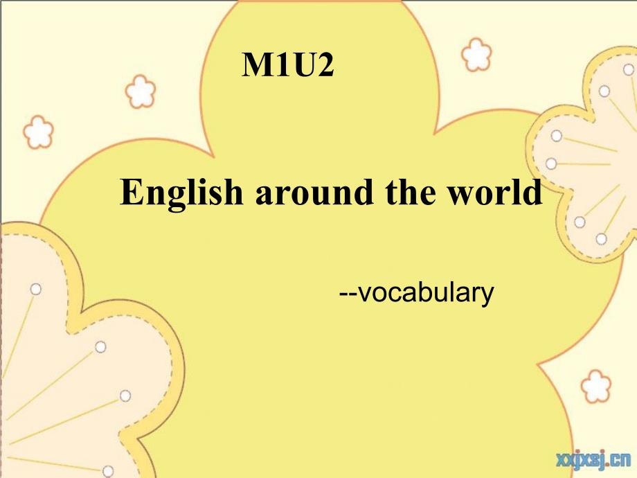 M1U2vocabulary(修改后)_第1页