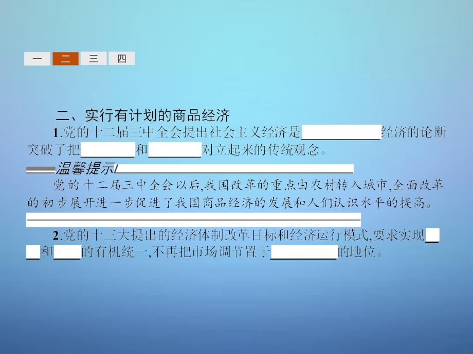 2015-2016学年高中政治 5.2对社会主义市场经济理论的探索课件 新人教版选修2_第4页