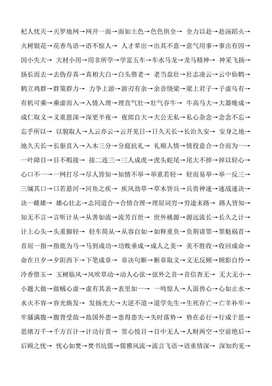 幼儿常用成语接龙300则_第1页
