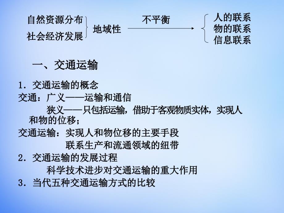 2015年高中地理《4.1 人类活动地域联系的主要方式》同课异构课件B 鲁教版必修2_第2页