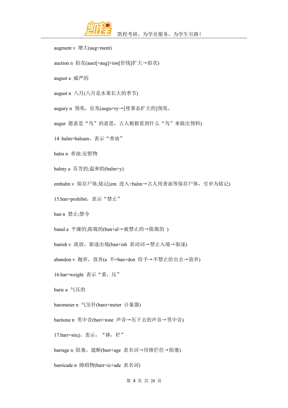 翻译硕士考研英语词汇记忆技巧总结_第4页