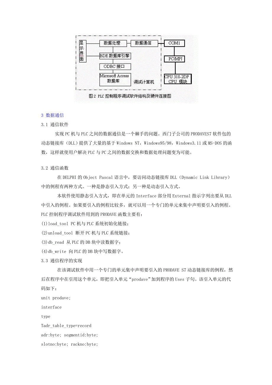 西门子S7-300系列PLC与PC机的PRODAVE通信_第2页