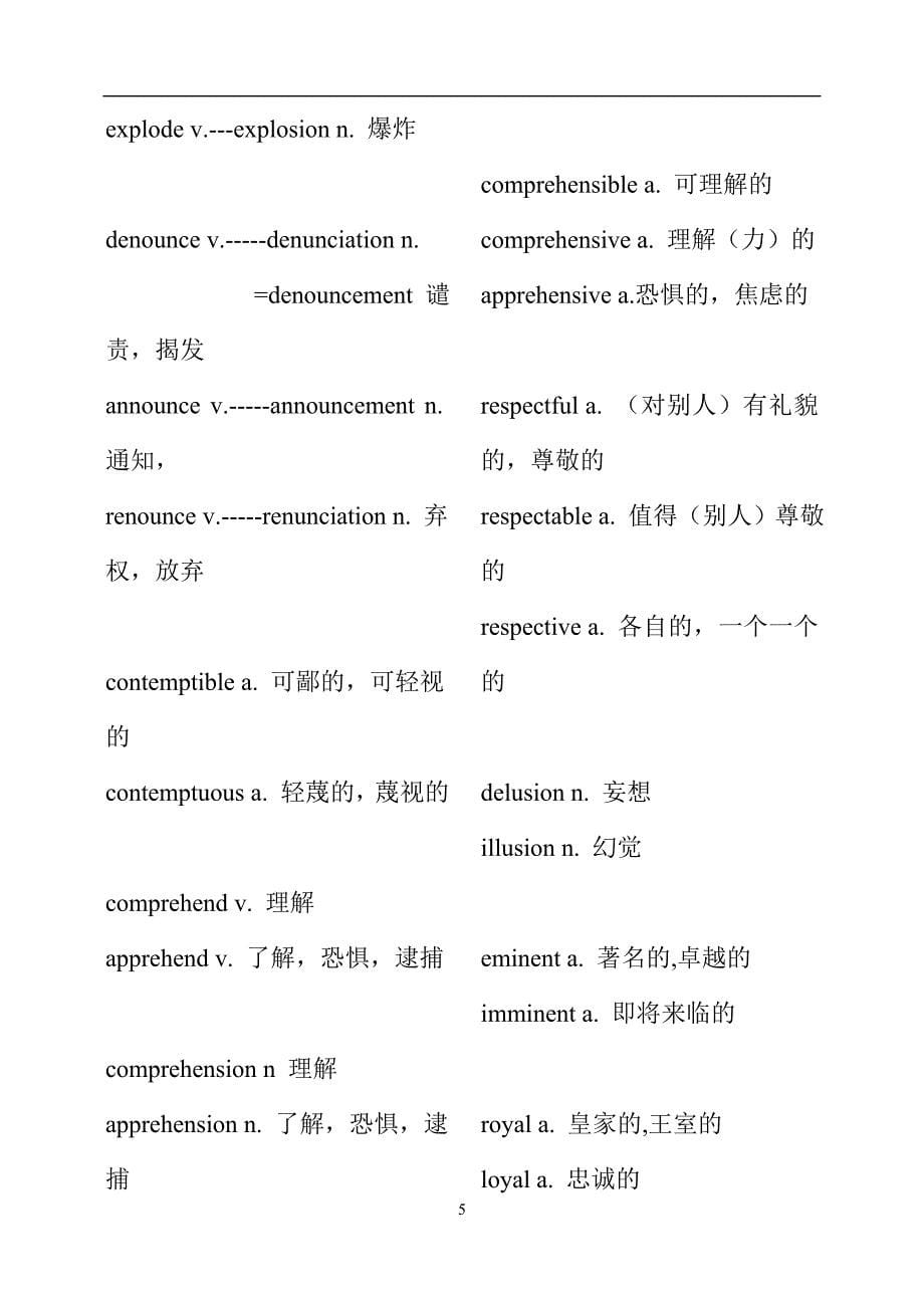 英语四六级词汇辨析精编版_第5页