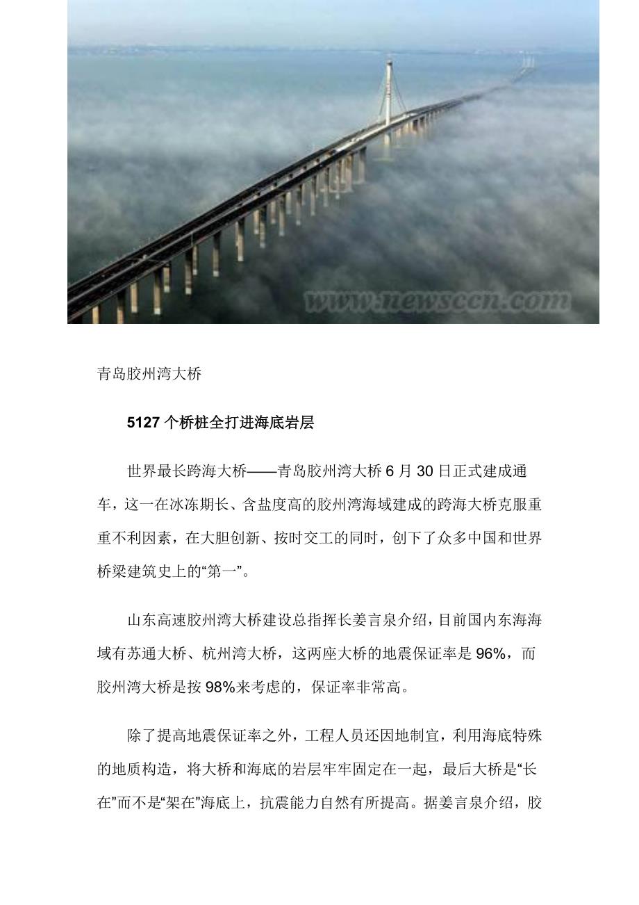 世界最长跨海大桥青岛胶州湾大桥通车全长36.48公里_第2页