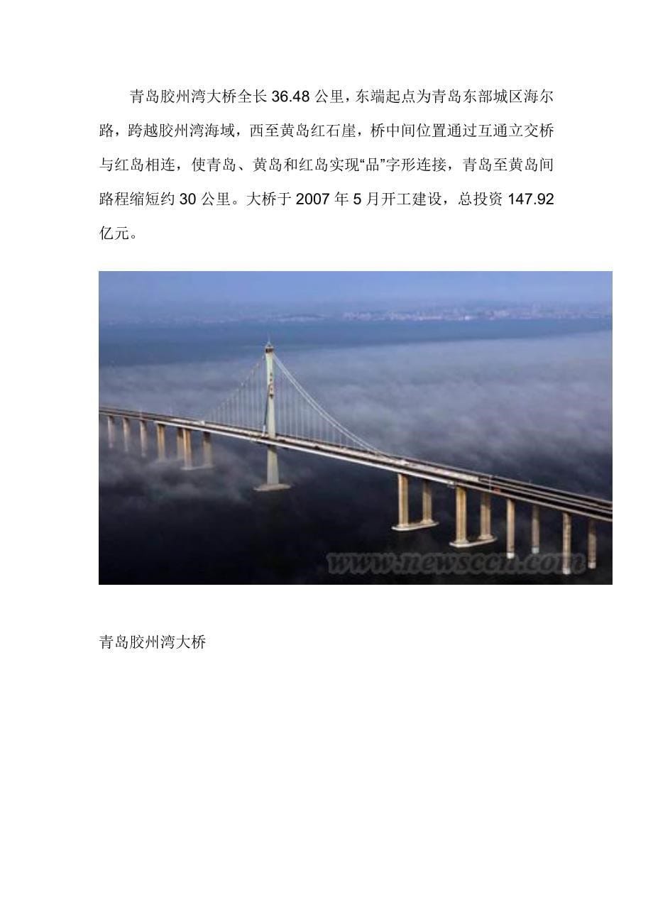 世界最长跨海大桥青岛胶州湾大桥通车全长36.48公里_第5页