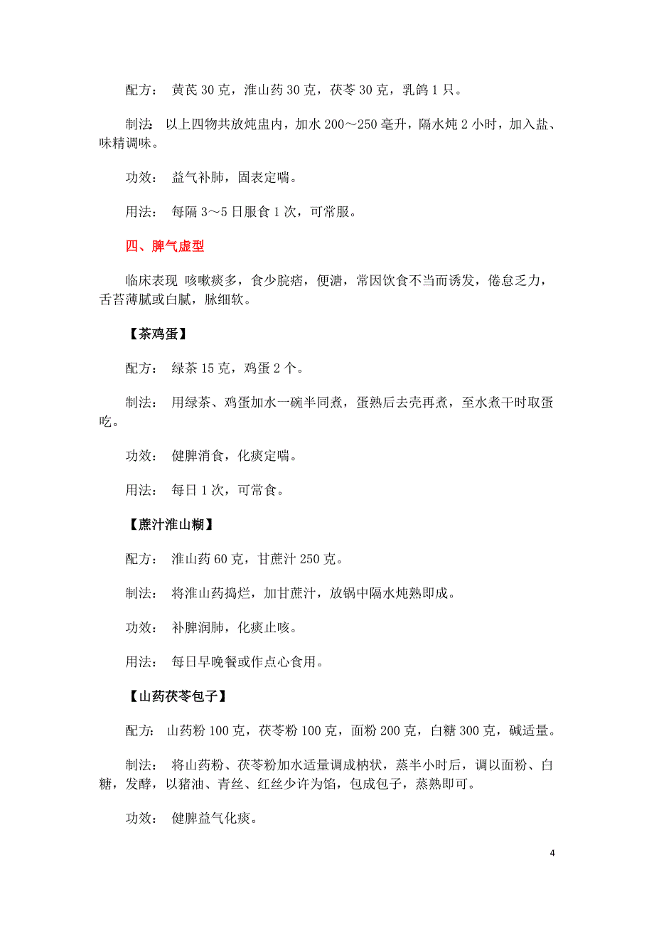 支气管哮喘食疗方大全_第4页