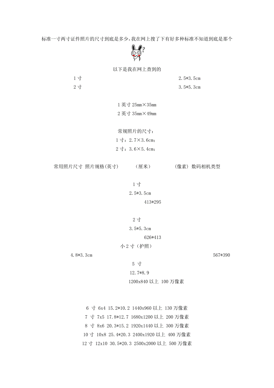 标准一寸两寸证件照片_第1页